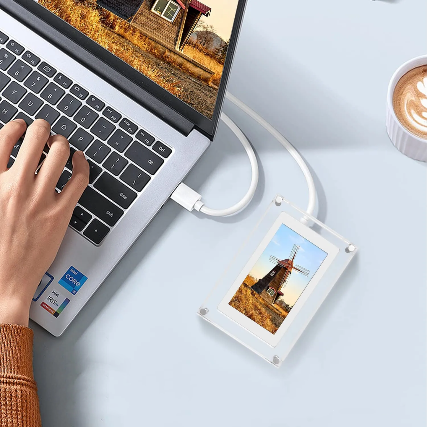 Digitaler Bildanzeigerahmen für Erinnerungen